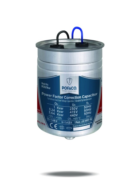 230V 1 Kvar MONOFAZE SİLİNDİR KONDANSATÖR